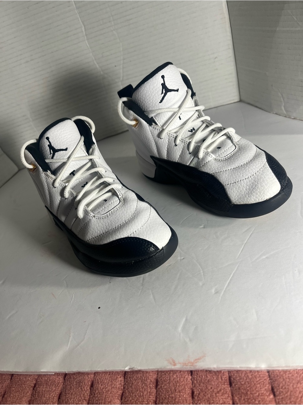 Nike Kids' White and Black Jordan High-Top Sneakers